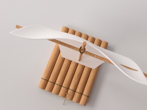 raft with sail 3D Model