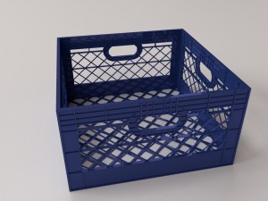 milk crate 3Dモデル