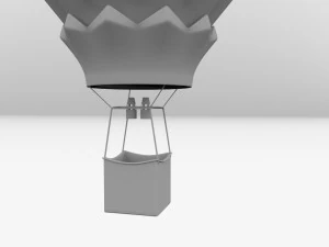 熱気球 3Dモデル