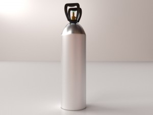 helium tank 3D Model