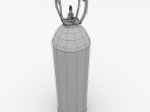 helium tank Modello 3D