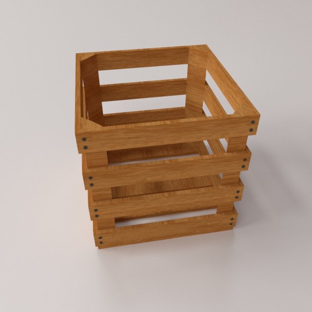 wooden crate 3D 모델 .c4d .max .obj .3ds .fbx .stl .blend 