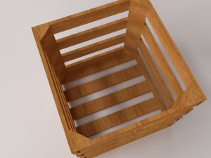 wooden crate 3D 모델