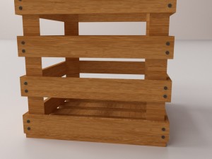 wooden crate 3D 모델