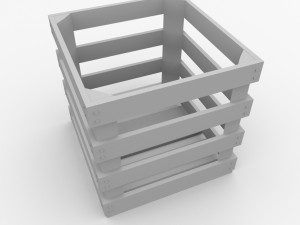 wooden crate 3D 모델
