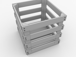 wooden crate 3D 모델