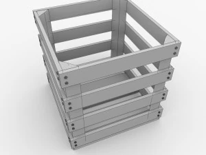 wooden crate 3D Model
