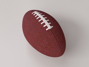 american football Model 3D