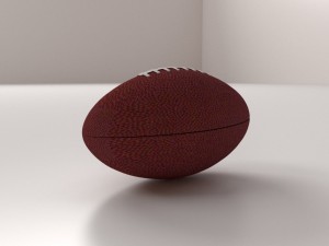 american football Modèle 3D