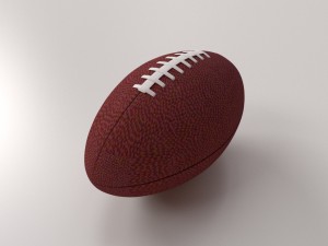 american football Modèle 3D