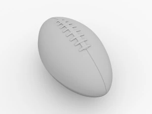 american football 3D Model