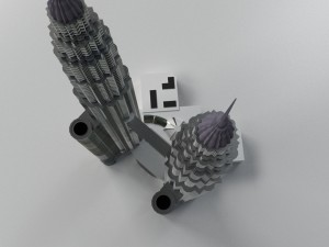 petronas twin tower Modèle 3D