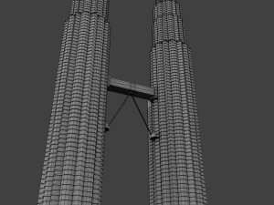 petronas twin tower Modèle 3D