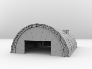 hangar Modèle 3D