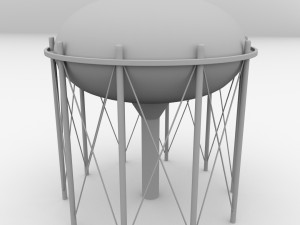 water tower v3 3D Model