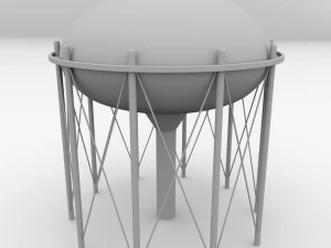 water tower v3 3D Model