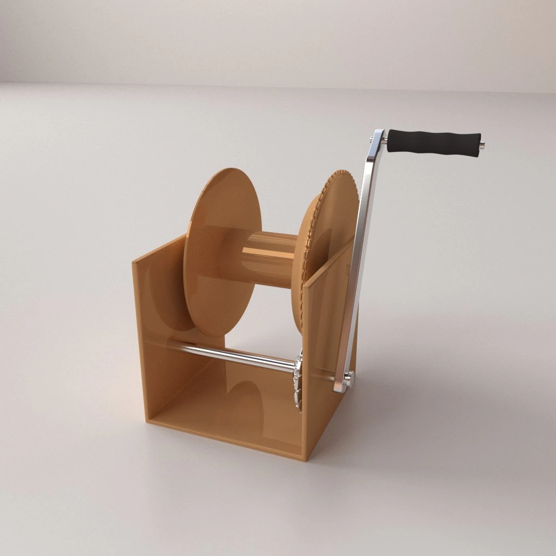 winch 3D Model .c4d .max .obj .3ds .fbx .stl .blend