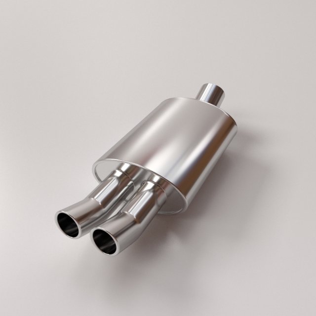 exhaust pipe 3D Модель .c4d .max .obj .3ds .fbx .stl .blend 