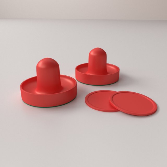 air hockey paddle Modelo 3D .c4d .max .obj .3ds .fbx .stl .blend 