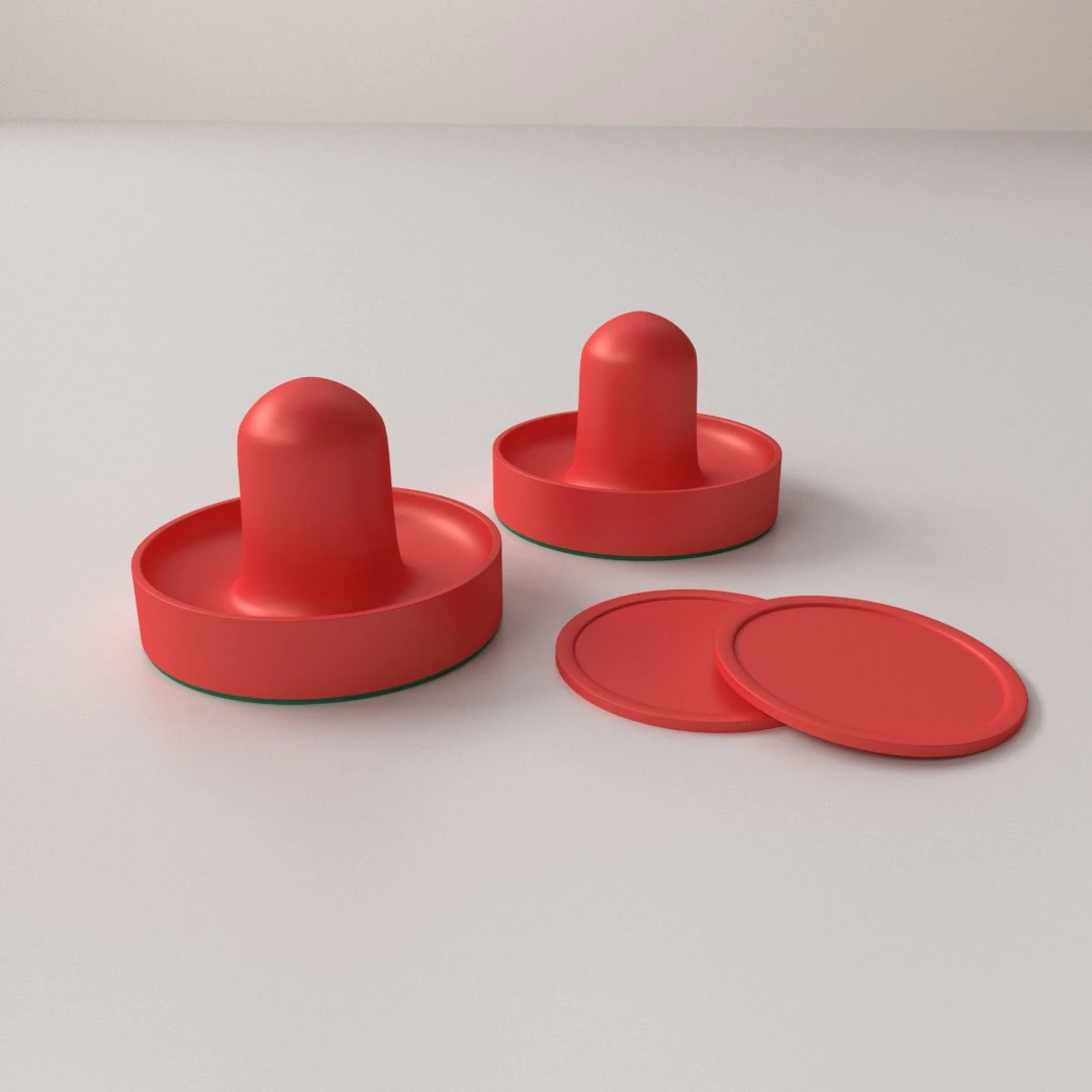 air hockey paddle 3D Model .c4d .max .obj .3ds .fbx .stl .blend 
