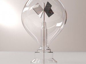 crookes radiometer 3D मॉडल