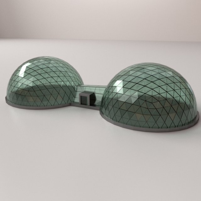 bio dome 3D Model .c4d .max .obj .3ds .fbx .stl .blend 
