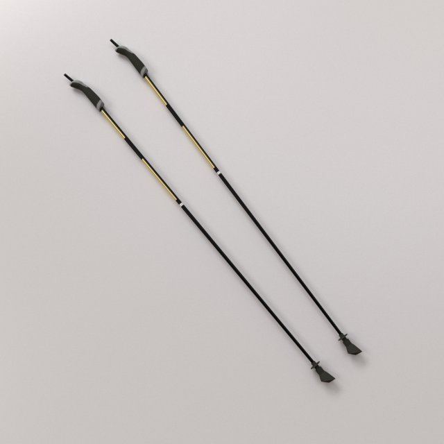 walking pole 3D Model .c4d .max .obj .3ds .fbx .stl .blend 