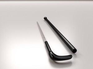 sword stick 3D 模型