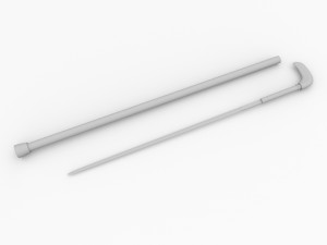 sword stick 3D 模型
