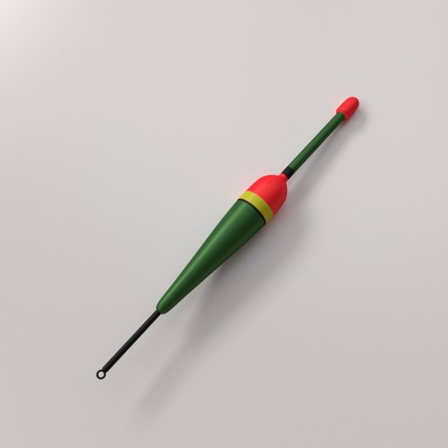 fishing float v3 3D Model .c4d .max .obj .3ds .fbx .stl .blend 