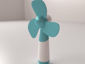 electric hand fan 3D मॉडल