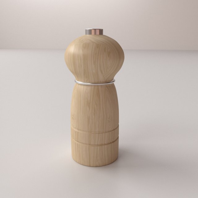salt mill Modelo 3D .c4d .max .obj .3ds .fbx .stl .blend