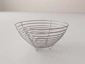 wire fruit basket 3D Model
