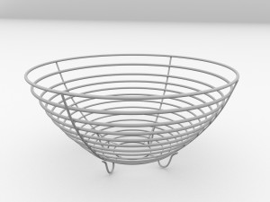 wire fruit basket 3D Model