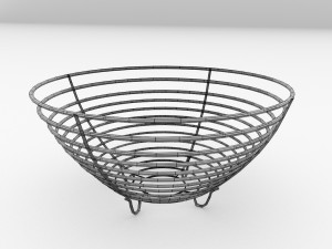 wire fruit basket 3D Model