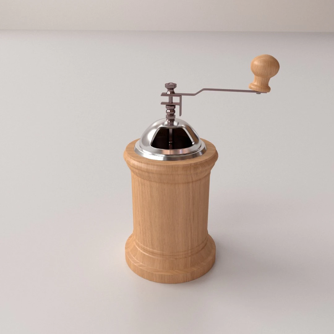 coffee grinder v3 3D Model .c4d .max .obj .3ds .fbx .stl .blend 