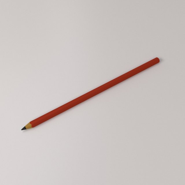 pencil 3D 模型 .c4d .max .obj .3ds .fbx .stl .blend 