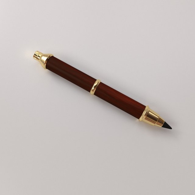 sketch pencil 3D Model .c4d .max .obj .3ds .fbx .stl .blend 