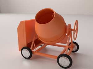 concrete mixer 3D मॉडल
