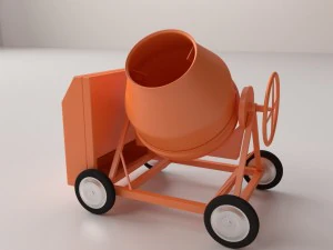 concrete mixer 3D Model
