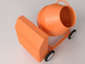 concrete mixer 3D 모델