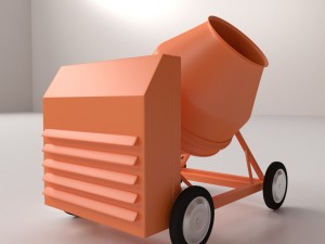 concrete mixer 3D 모델