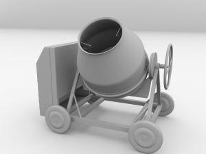 concrete mixer 3D 모델