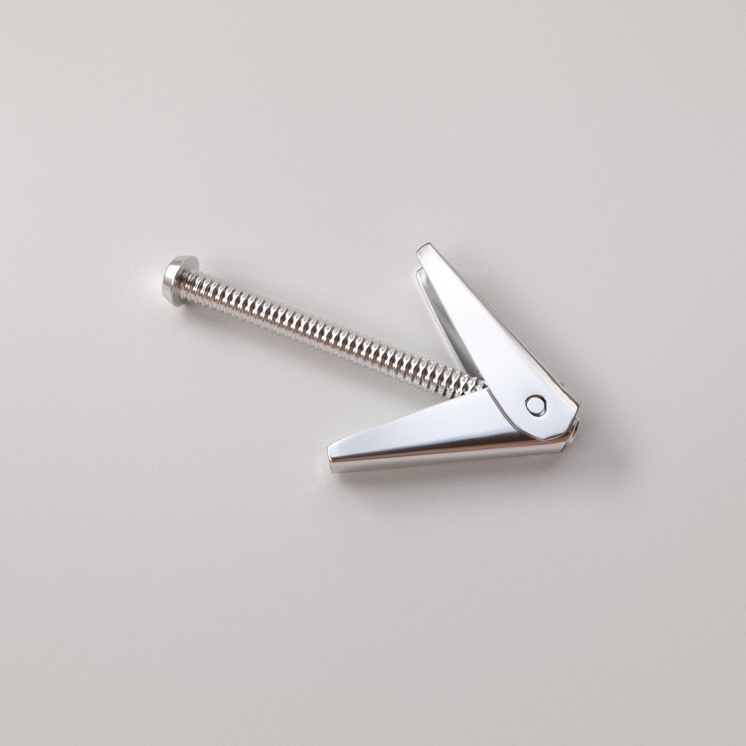Spring 3d model. 3d model Screw for Drywall.
