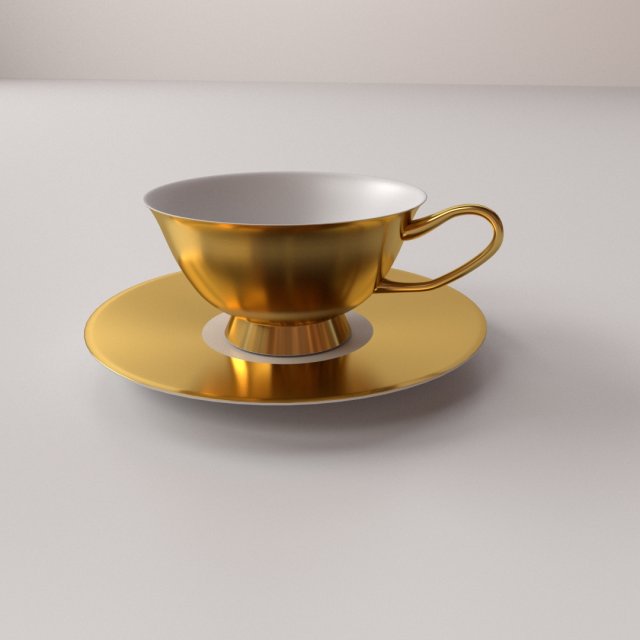 cup and saucer v2 3D 모델 .c4d .max .obj .3ds .fbx .stl .blend 