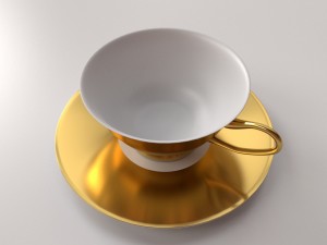 cup and saucer v2 3D 모델