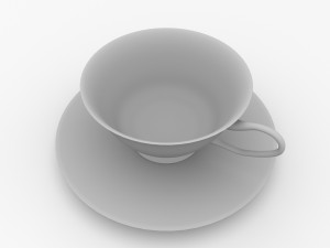 cup and saucer v2 3D 모델