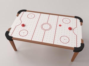 air hockey table Modèle 3D