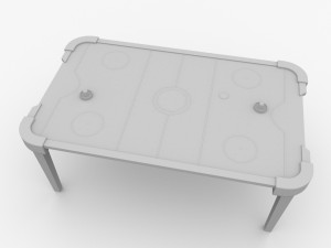 air hockey table 3D मॉडल