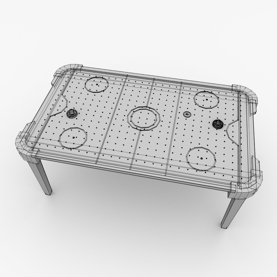 Air Hockey Table 3d Model In Sports Equipment 3dexport